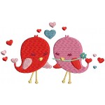 Stickdatei - Sending Love Vogelpaar